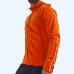 Reece Shift Hooded Full Zip Top Orange