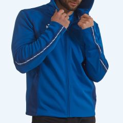 Reece Shift Hooded Full Zip Top Blue