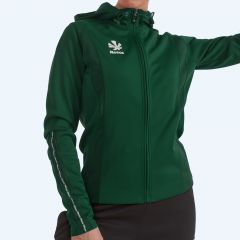 Reece Shift Hooded Full Zip Top Ladies Green