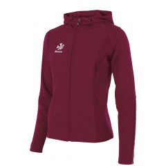 Reece Shift Hooded Full Zip Top Ladies Red